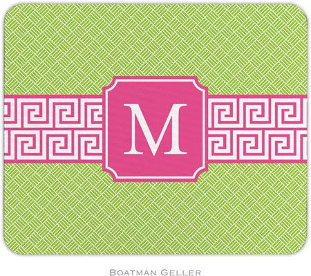 Boatman Geller - Personalized Mouse Pads (Greek Key Band Pink Preset) Boatman Geller - Personalized Mouse Pads (Greek Key Band Pink Preset)
