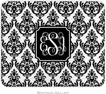 Boatman Geller - Personalized Mouse Pads (Madison Damask White with Black Preset) Boatman Geller - Personalized Mouse Pads (Madison Damask White with Black Preset)