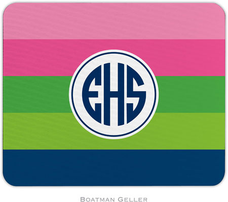 Boatman Geller - Personalized Mouse Pads (Bold Stripe Pink Green & Navy) Boatman Geller - Personalized Mouse Pads (Bold Stripe Pink Green & Navy)