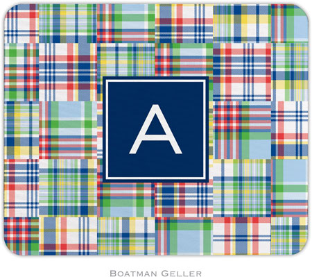 Boatman Geller - Personalized Mouse Pads (Madras Patch Blue Preset) Boatman Geller - Personalized Mouse Pads (Madras Patch Blue Preset)