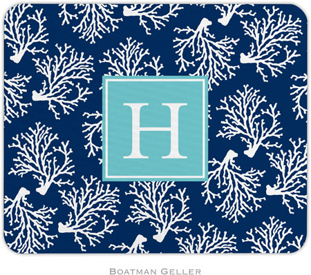 Boatman Geller - Personalized Mouse Pads (Coral Repeat Navy Preset) Boatman Geller - Personalized Mouse Pads (Coral Repeat Navy Preset)