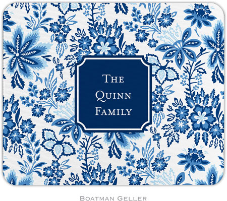 Boatman Geller - Personalized Mouse Pads (Classic Floral Blue Preset) Boatman Geller - Personalized Mouse Pads (Classic Floral Blue Preset)