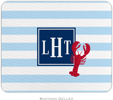 Boatman Geller - Personalized Mouse Pads (Stripe Lobster Preset)