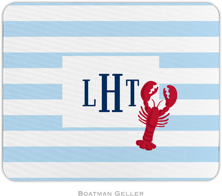 Boatman Geller - Personalized Mouse Pads (Stripe Lobster)