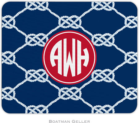 Boatman Geller - Personalized Mouse Pads (Nautical Knot Navy Preset) Boatman Geller - Personalized Mouse Pads (Nautical Knot Navy Preset)