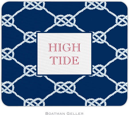 Boatman Geller - Personalized Mouse Pads (Nautical Knot Navy) Boatman Geller - Personalized Mouse Pads (Nautical Knot Navy)