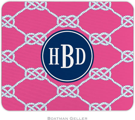 Boatman Geller - Personalized Mouse Pads (Nautical Knot Raspberry Preset) Boatman Geller - Personalized Mouse Pads (Nautical Knot Raspberry Preset)