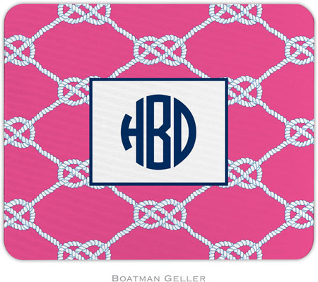 Boatman Geller - Personalized Mouse Pads (Nautical Knot Raspberry) Boatman Geller - Personalized Mouse Pads (Nautical Knot Raspberry)