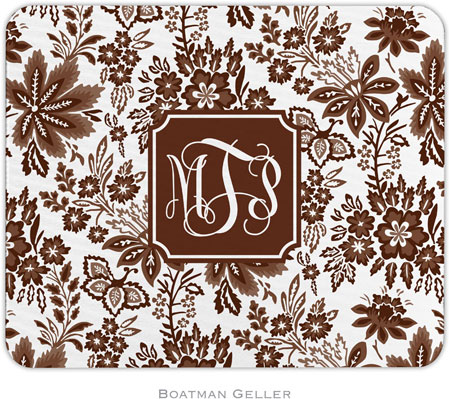 Boatman Geller - Personalized Mouse Pads (Classic Floral Brown Preset) Boatman Geller - Personalized Mouse Pads (Classic Floral Brown Preset)