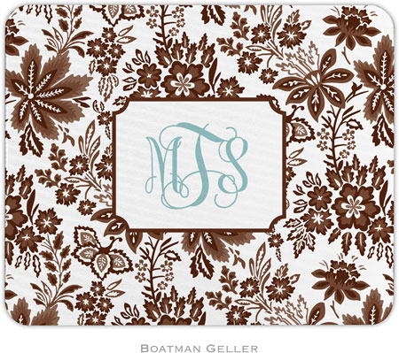 Boatman Geller - Personalized Mouse Pads (Classic Floral Brown) Boatman Geller - Personalized Mouse Pads (Classic Floral Brown)