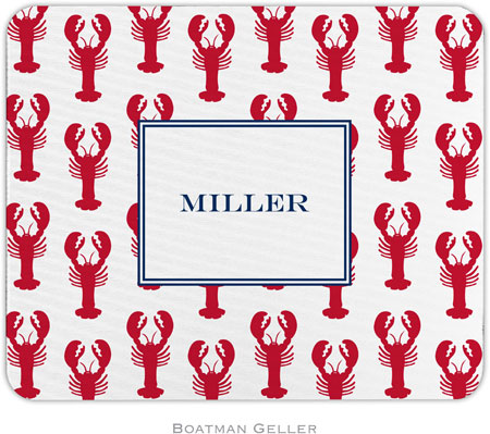 Boatman Geller - Personalized Mouse Pads (Lobsters Red)