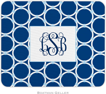 Boatman Geller - Personalized Mouse Pads (Bamboo Rings Navy) Boatman Geller - Personalized Mouse Pads (Bamboo Rings Navy)