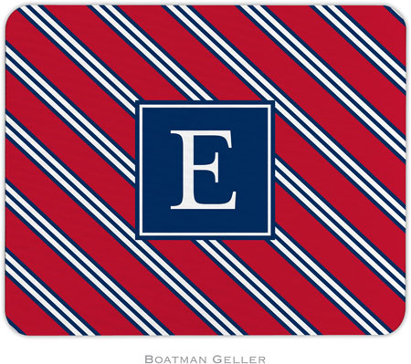 Boatman Geller - Personalized Mouse Pads (Repp Tie Red & Navy Preset) Boatman Geller - Personalized Mouse Pads (Repp Tie Red & Navy Preset)