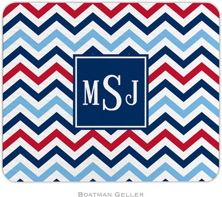 Boatman Geller - Personalized Mouse Pads (Chevron Blue & Red Preset) Boatman Geller - Personalized Mouse Pads (Chevron Blue & Red Preset)