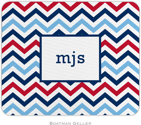 Boatman Geller - Personalized Mouse Pads (Chevron Blue & Red) Boatman Geller - Personalized Mouse Pads (Chevron Blue & Red)