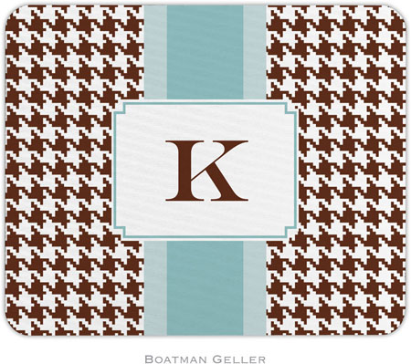 Boatman Geller - Personalized Mouse Pads (Alex Houndstooth Chocolate)