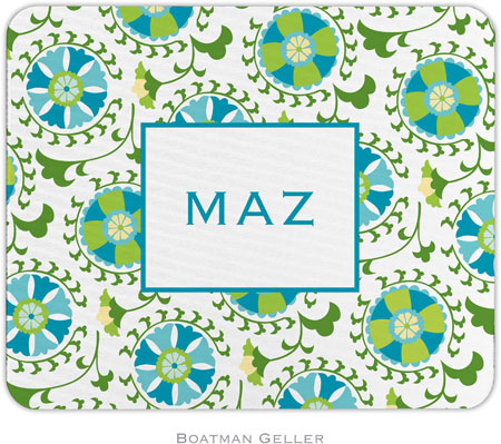 Boatman Geller - Personalized Mouse Pads (Suzani Teal) Boatman Geller - Personalized Mouse Pads (Suzani Teal)