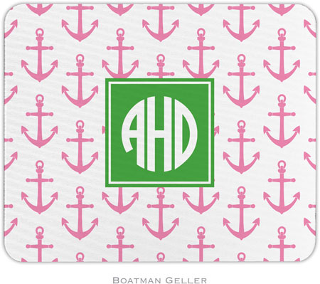 Boatman Geller - Personalized Mouse Pads (Anchors Pink Preset) Boatman Geller - Personalized Mouse Pads (Anchors Pink Preset)
