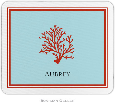 Boatman Geller - Personalized Mouse Pads (Coral)