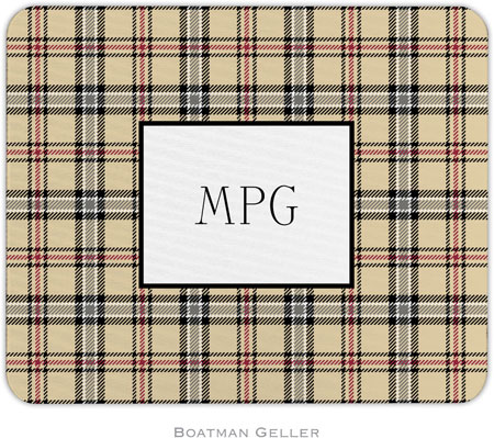 Boatman Geller - Personalized Mouse Pads (Town Plaid)