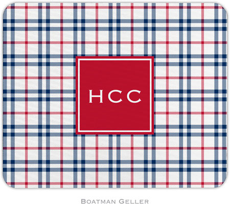 Boatman Geller - Personalized Mouse Pads (Miller Check Navy & Red Preset) Boatman Geller - Personalized Mouse Pads (Miller Check Navy & Red Preset)