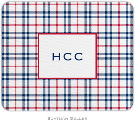 Boatman Geller - Personalized Mouse Pads (Miller Check Navy & Red) Boatman Geller - Personalized Mouse Pads (Miller Check Navy & Red)