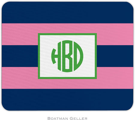 Boatman Geller - Personalized Mouse Pads (Rugby Navy & Pink) Boatman Geller - Personalized Mouse Pads (Rugby Navy & Pink)