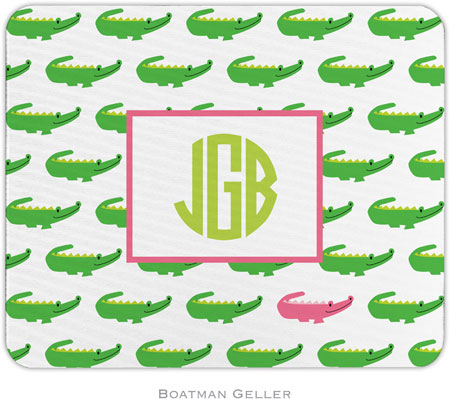 Boatman Geller - Personalized Mouse Pads (Alligator Repeat)