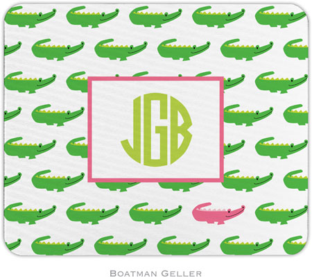 Boatman Geller - Personalized Mouse Pads (Alligator Repeat) Boatman Geller - Personalized Mouse Pads (Alligator Repeat)