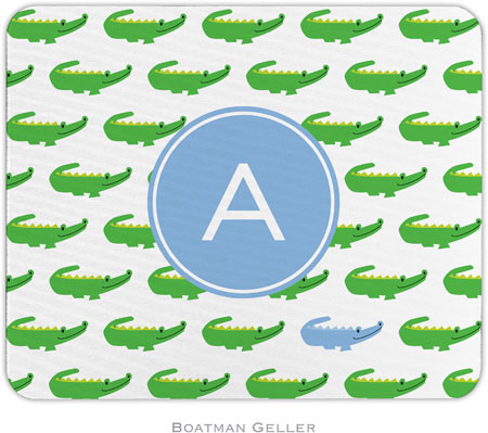 Boatman Geller - Personalized Mouse Pads (Alligator Repeat Blue Preset) Boatman Geller - Personalized Mouse Pads (Alligator Repeat Blue Preset)