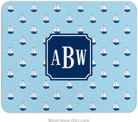 Boatman Geller - Personalized Mouse Pads (Little Sailboat Preset)