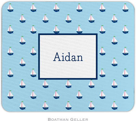 Boatman Geller - Personalized Mouse Pads (Little Sailboat)