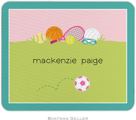 Boatman Geller - Personalized Mouse Pads (Sports Girl) Boatman Geller - Personalized Mouse Pads (Sports Girl)