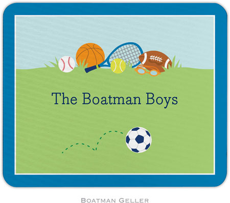 Boatman Geller - Personalized Mouse Pads (Sports Boy)