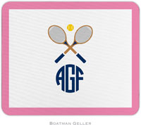 Boatman Geller - Create-Your-Own Personalized Mouse Pads (Crossed Racquets)