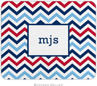 Boatman Geller - Personalized Mouse Pads (Chevron Blue & Red)