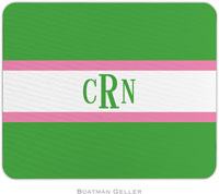 Boatman Geller - Personalized Mouse Pads (Stripe Kelly & Bubblegum)