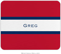 Boatman Geller - Personalized Mouse Pads (Stripe Red & Navy)