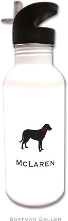 Create-Your-Own Personalized Water Bottles by Boatman Geller (Lab Black)