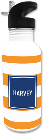 Create-Your-Own Personalized Water Bottles by Boatman Geller (Awning Stripe) Create-Your-Own Personalized Water Bottles by Boatman Geller (Awning Stripe)
