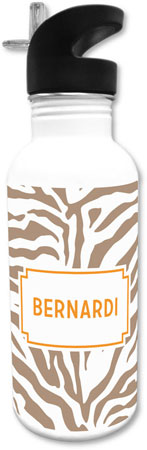 Create-Your-Own Personalized Water Bottles by Boatman Geller (Zebra)