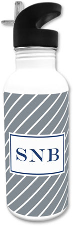Create-Your-Own Personalized Water Bottles by Boatman Geller (Kent Stripe)