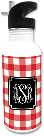 Create-Your-Own Personalized Water Bottles by Boatman Geller (Classic Check) Create-Your-Own Personalized Water Bottles by Boatman Geller (Classic Check)