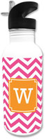 Create-Your-Own Personalized Water Bottles by Boatman Geller (Chevron)