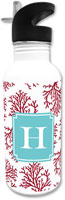 Create-Your-Own Personalized Water Bottles by Boatman Geller (Coral)