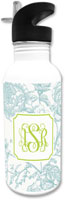 Create-Your-Own Personalized Water Bottles by Boatman Geller (Floral Toile)
