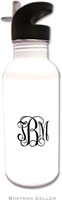 Personalized Water Bottles by Boatman Geller (Script Monogram)