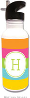 Personalized Water Bottles by Boatman Geller (Bold Stripe)