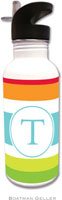 Personalized Water Bottles by Boatman Geller (Espadrille Bright Preset)