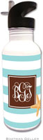 Personalized Water Bottles by Boatman Geller (Stripe Starfish Preset)